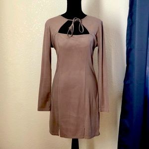 Suede Sexy Dress